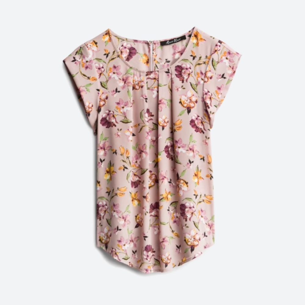 Ambriz Pleat Front Detail Blouse